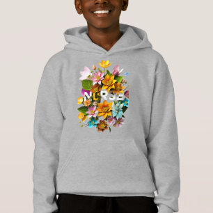 Blutpflege - Blumentribut an Krankenschwestern Hoodie