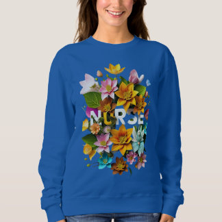 Blutpflege - Blumentribut an Krankenschwestern Sweatshirt