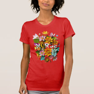 Blutpflege - Blumentribut an Krankenschwestern T-Shirt