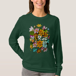 Blutpflege - Blumentribut an Krankenschwestern T-Shirt