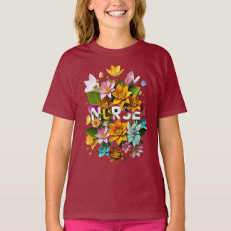 Blutpflege - Blumentribut an Krankenschwestern T-Shirt