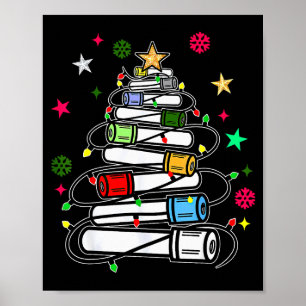 Blutröhrchen-Weihnachtsbaum Phlebotomist Tech Phle Poster