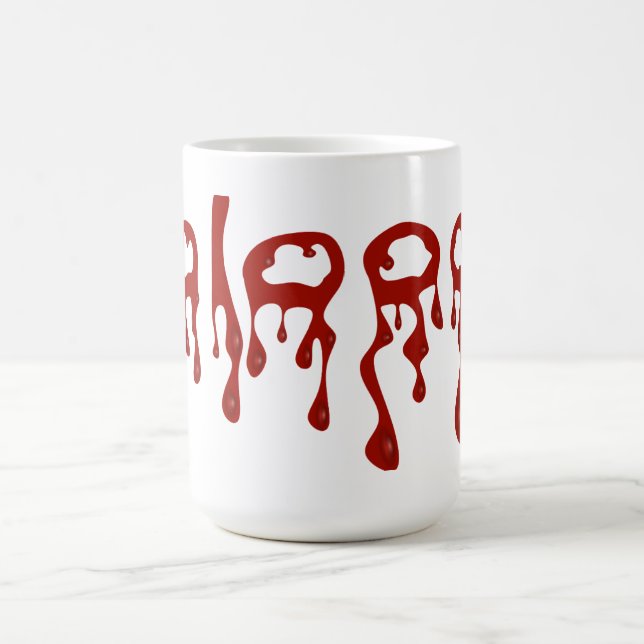 Blutropfen Halloween-Tasse Kaffeetasse (Mittel)