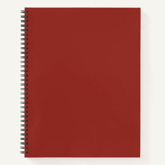 Blutrot Notizbuch (Vorderseite)