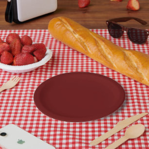 Blutrote Papierplatte Pappteller