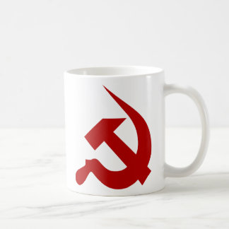 Blutrote starke Neo-Hammer u. Sichel-Tasse Kaffeetasse