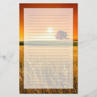 Blutroter Sonnenuntergang Briefpapier