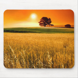 Blutroter Sonnenuntergang Mousepad