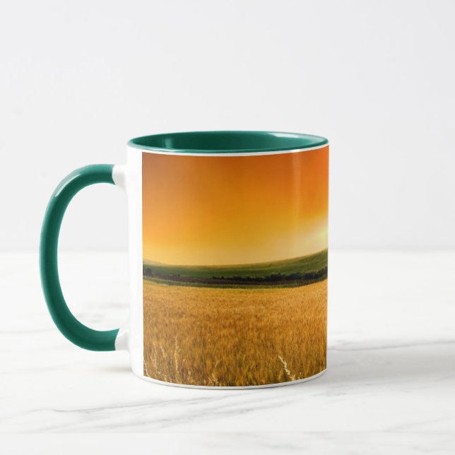 Blutroter Sonnenuntergang Tasse (Links)