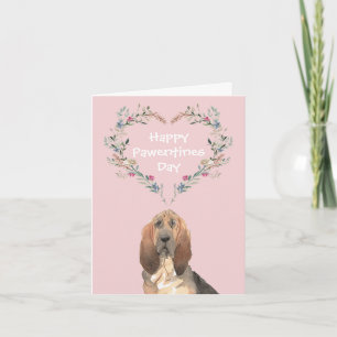 Blutschwund-Hunde-Valentine Feiertagskarte