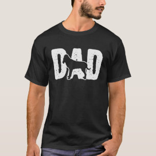 Blutschwund Vater Vater Silhouette Hund T-Shirt