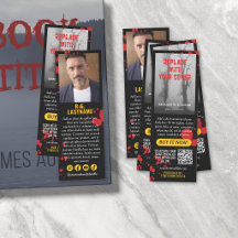 Blutspatter Gelbe Buchabdeckung über den Autor