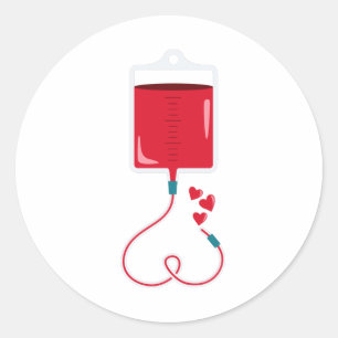 Blutspende Runder Aufkleber