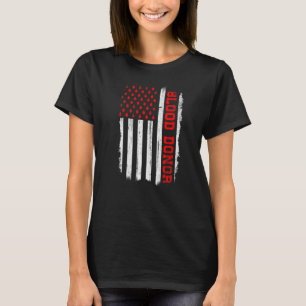 Blutspender amerikanische Flagge, sei ein stolzer  T-Shirt