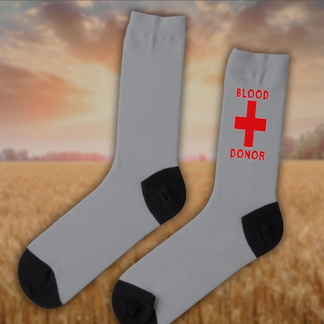 Blutspender und das Rote Kreuz Socken (Von Creator hochgeladen)