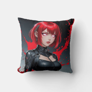 Blutspray Demon Anime Girl Kissen