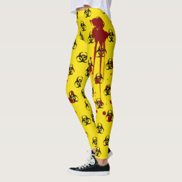 Blutspritzer Biogefährdung Leggings