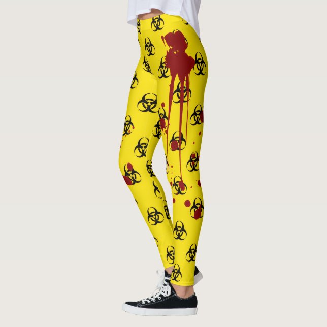 Blutspritzer Biogefährdung Leggings (Links)