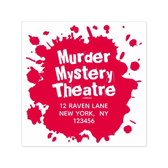 Blutstanzenlot - Halloween-Rücksendeadresse Permastempel (Design)