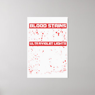 Blutsteine sind rot Ultraviolett Licht sind blau H Leinwanddruck