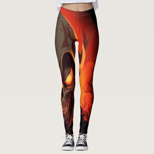 Blutstillender Sensenmann Leggings (Vorderseite)