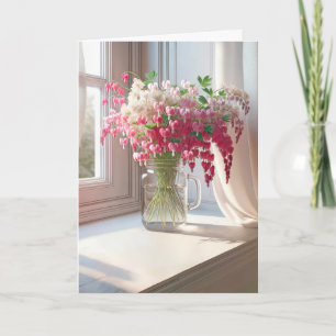 Blutung der Herzen in Mason Jar Karte