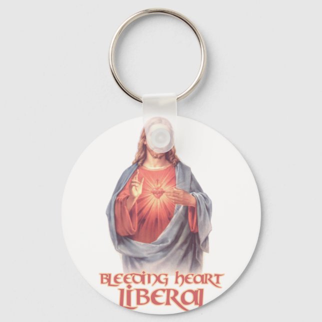 Blutung Herz liberaler Jesus Schlüsselanhänger (Vorderseite)