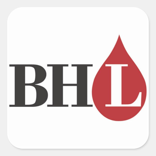 Blutung Herz Libertarian Square Sticker (Vorderseite)