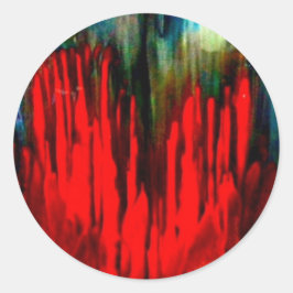 Blutung Herz Sammlung von HAS Juwelen Runder Aufkleber