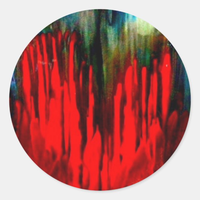 Blutung Herz Sammlung von HAS Juwelen Runder Aufkleber (Vorderseite)