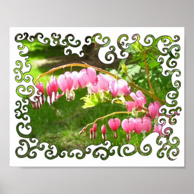 Blutung Herzstück Swirley Poster (Vorne)