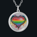 Blutung Liebe Rainbow Neclace Versilberte Kette<br><div class="desc">Von der Kunst Andrea Hathcock (Ich!) Machen Sie ein tolles Geschenk! Passen Sie es mit einem Namen oder ein paar liebevollen Wörtern an :) Siehe dieses Bild http://vampireheartagram27.deviantart.com/art/Bleeding-Love-167651722?q=boost:popular ((gay) AND (by:vampireheartagram27))&qo=0</div>