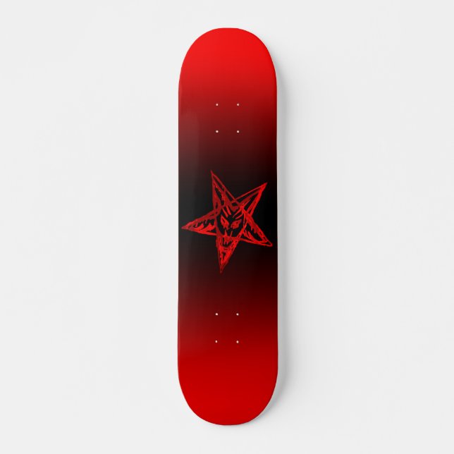Blutung Pentagramm Skateboard (Vorne)