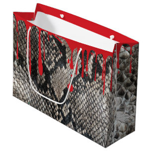 Blutung Python Schlange Haut - Halloween Spaß Große Geschenktüte