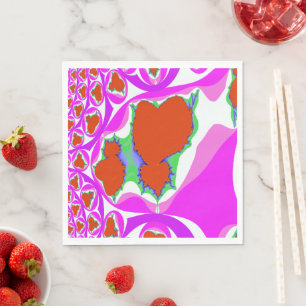 Blutungen Fraktal Papier Napkins Serviette