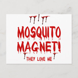 Blutvergießen Moskito Magnet sie Liebe mir Postkarte
