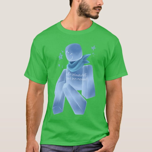 Bluudud Bluudude Blue Dude Characteream Lo Video G T-Shirt (Vorderseite)