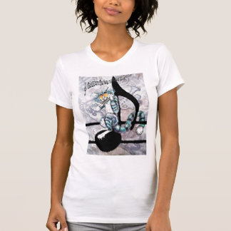 Bluz Baby-"BluzKat auf Anmerkung" grundlegendes T-Shirt