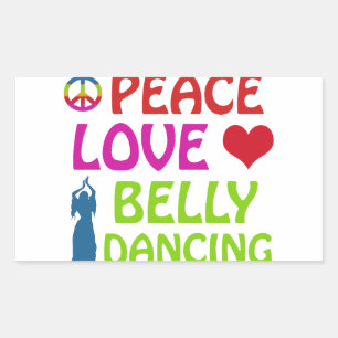 Bly Dance Designs Rechteckiger Aufkleber