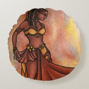 Bly Dance Goddess Rundes Kissen