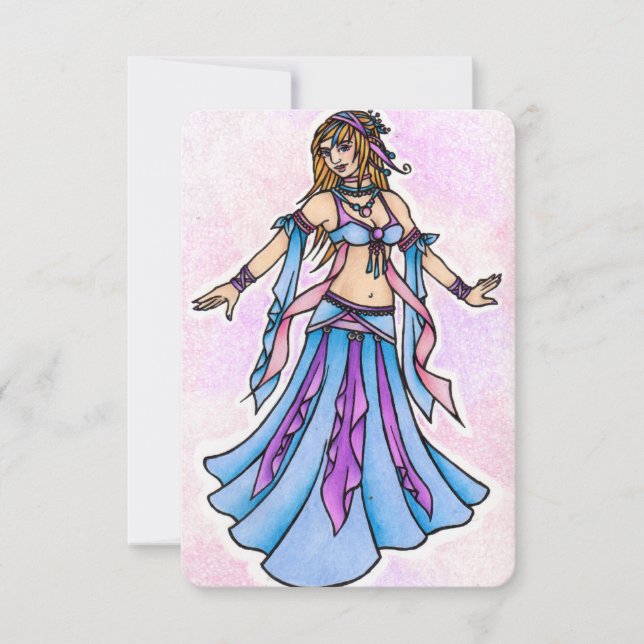 Bly Dancer Geburtstagskarten Mitteilungskarte (Vorderseite)