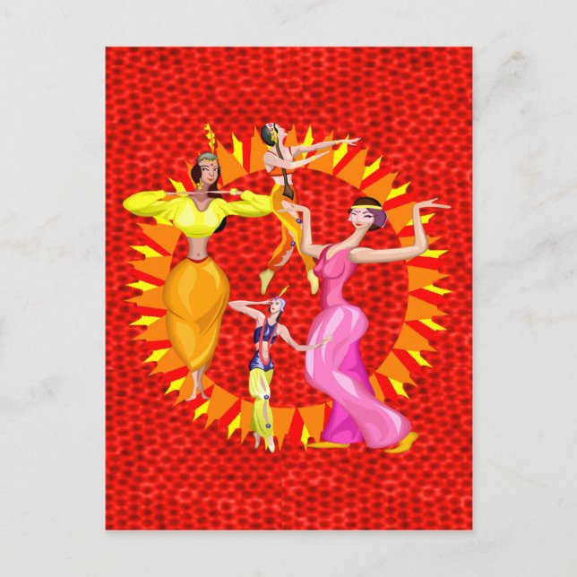 Bly Dancers Postkarte (Vorderseite)