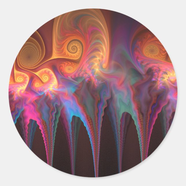 Bly Dancers Runder Aufkleber (Vorderseite)