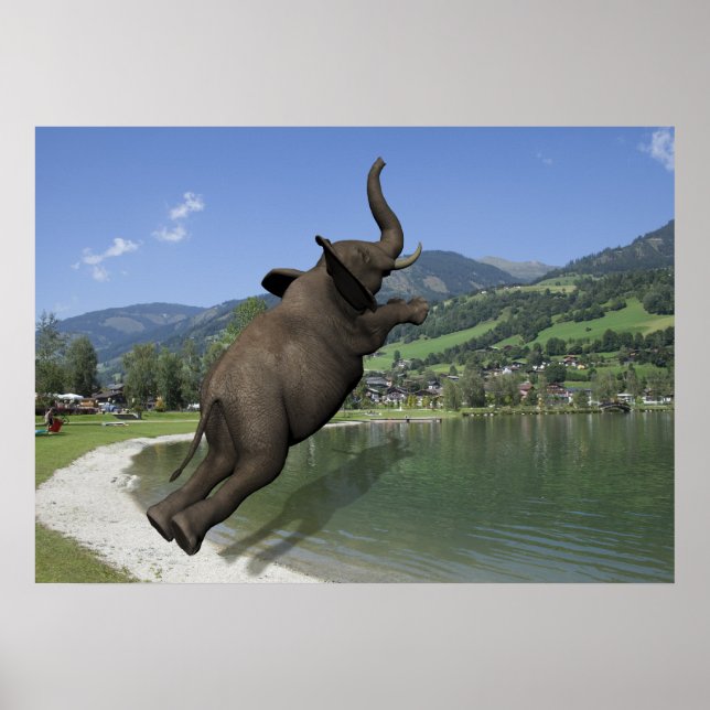 Bly Flop Elephant Poster (Vorne)
