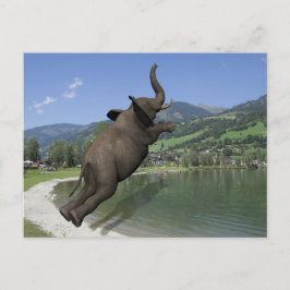 Bly Flop Elephant Postkarte