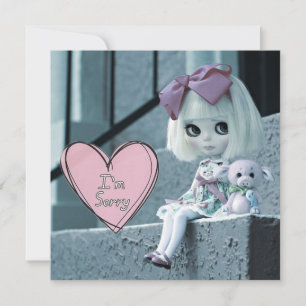 Blythe Doll Card "I m Sorry" Karte