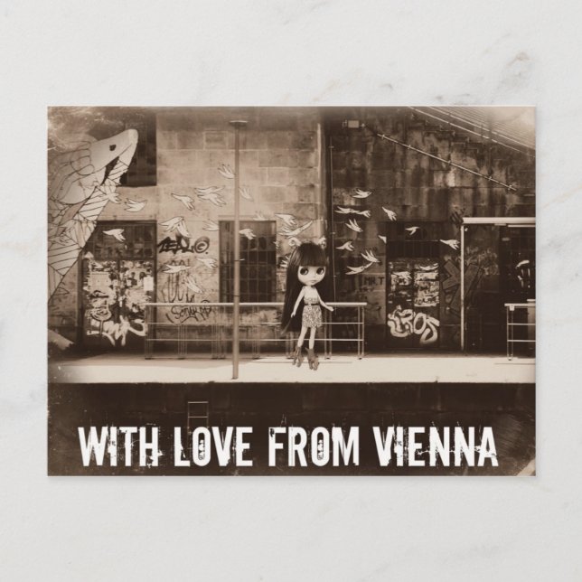 Blythe Raspberry Sorbet Postkarte (Vorderseite)