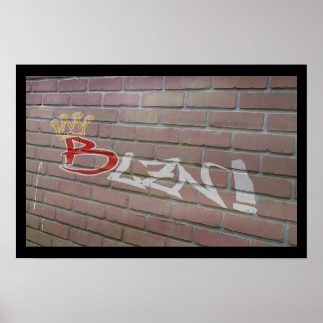 Blzn Brick Wall Poster (Vorne)