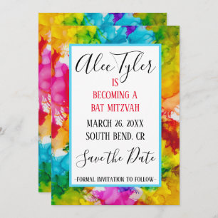 BM Bar Bat Mitzvah Splash Save the Date