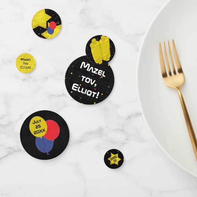 BM Bar or Bat Mitzvah GAME ON Confetti Konfetti (Gruppe)